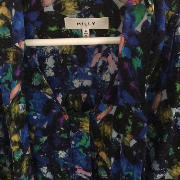 Stunning floral Milly blouse, like new! 100% silk! - Picture 2 of 6